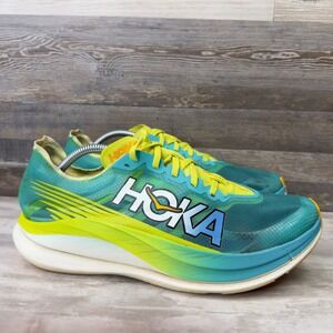 Hoka One One Rocket X 2 Mens Size 11.5 Running Shoes Racing Carbon Fiber 1127927